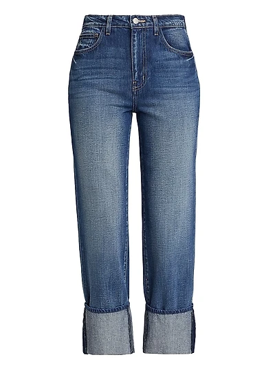 Leighton Cuffed Stovepipe Jeans
