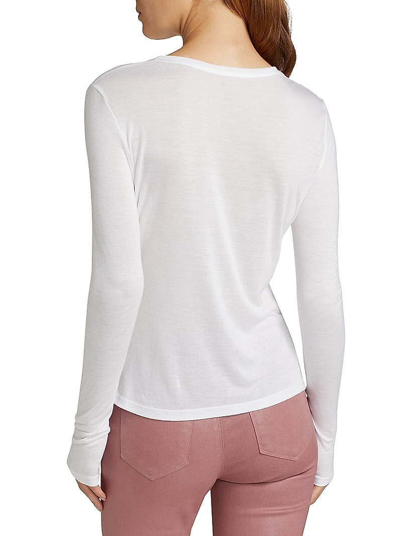 Ayla Crewneck Long-Sleeve T-Shirt
