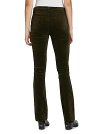 Stevie High-Rise Velvet Straight-Leg Jeans