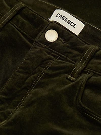 Stevie High-Rise Velvet Straight-Leg Jeans