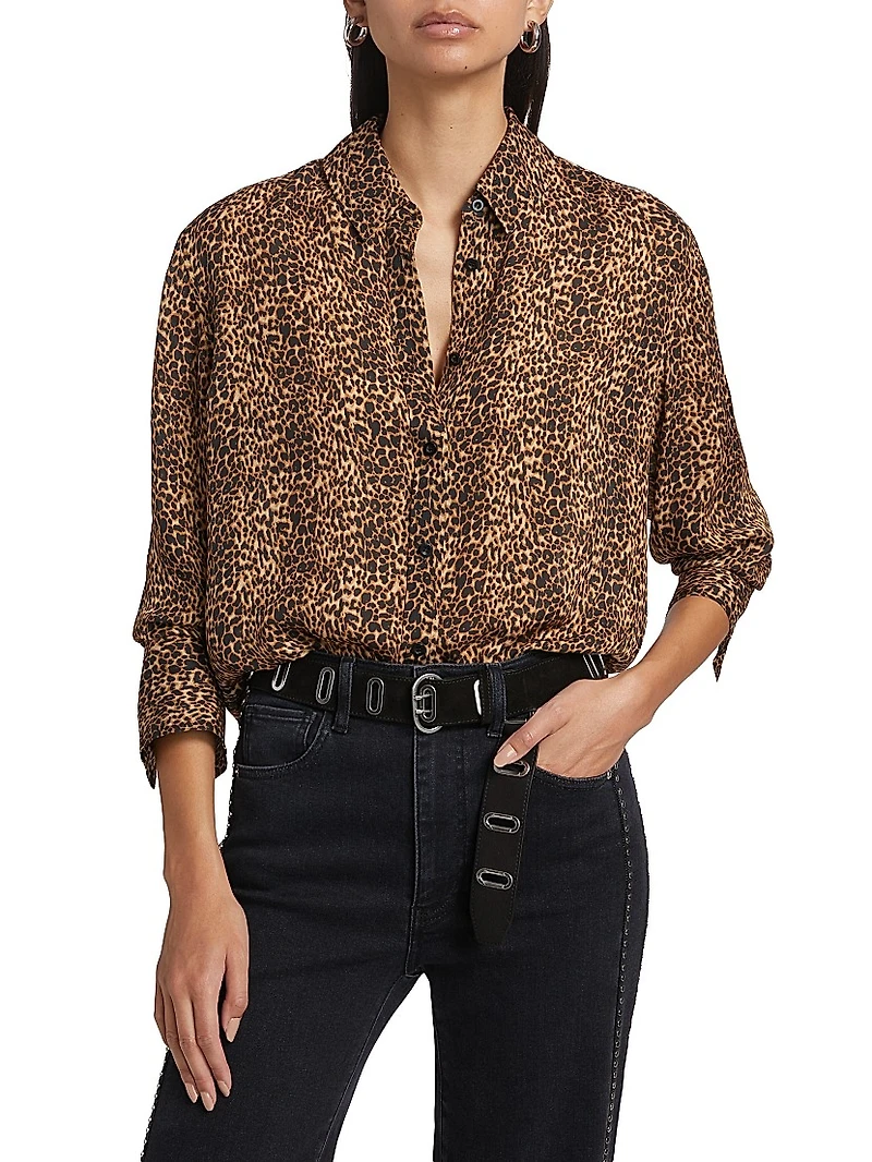 The Standard Leopard-Print Silk Shirt