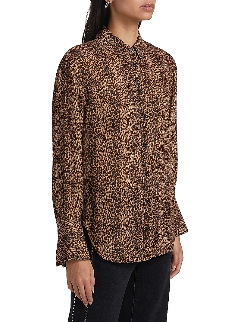 The Standard Leopard-Print Silk Shirt