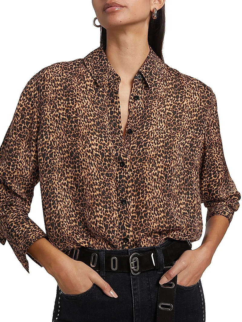 The Standard Leopard-Print Silk Shirt