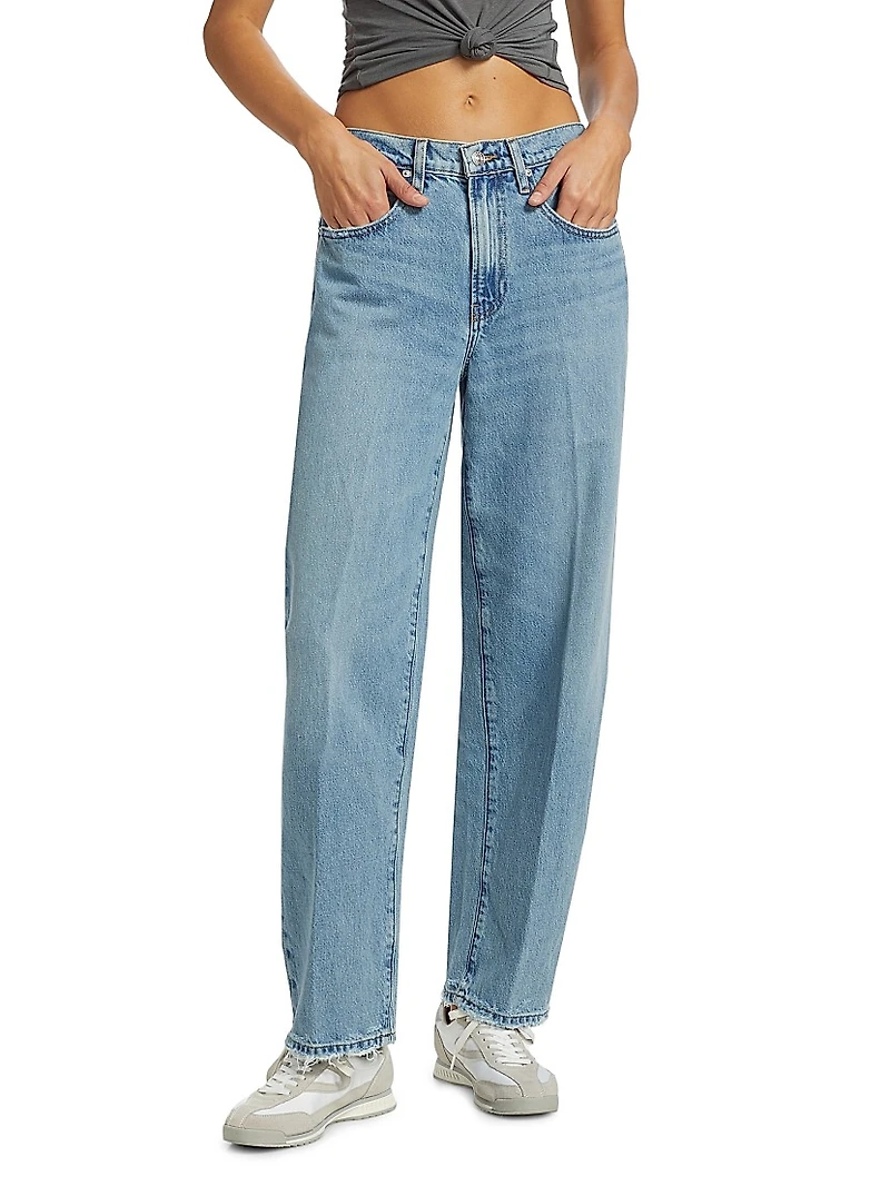 Low Slung Barrel Jeans