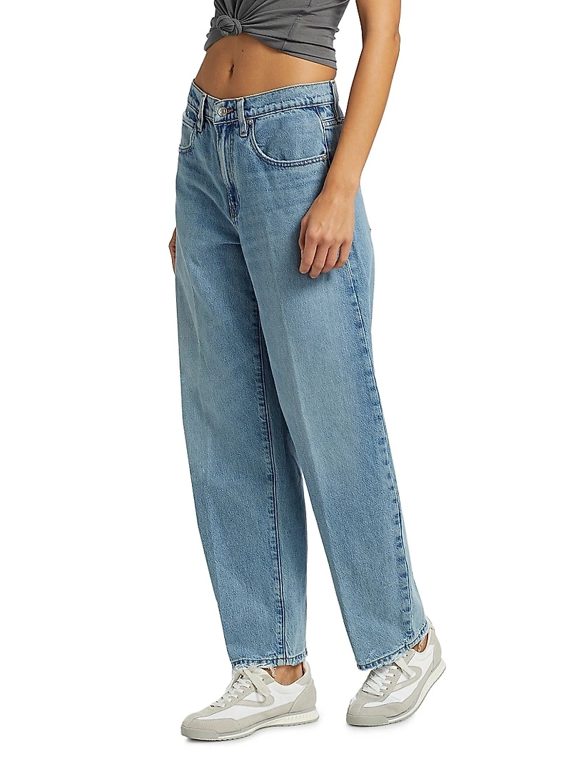 Low Slung Barrel Jeans