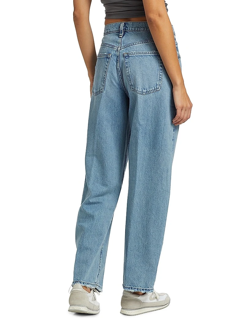 Low Slung Barrel Jeans