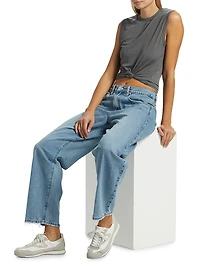 Low Slung Barrel Jeans