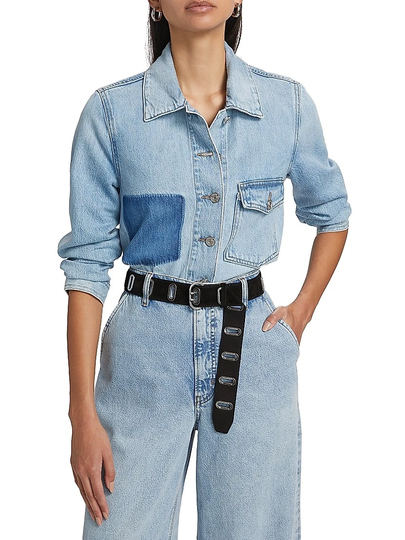 Chore Denim Button-Front Shirt Jacket