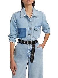 Chore Denim Button-Front Shirt Jacket