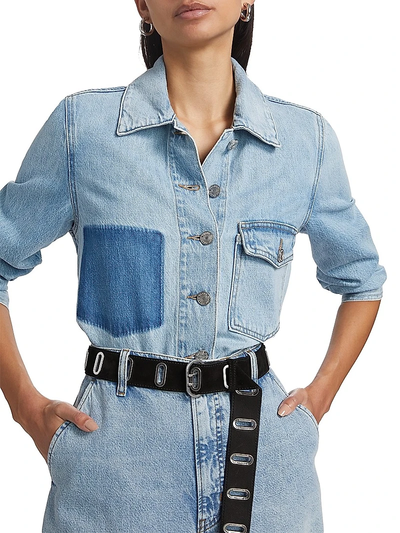 Chore Denim Button-Front Shirt Jacket
