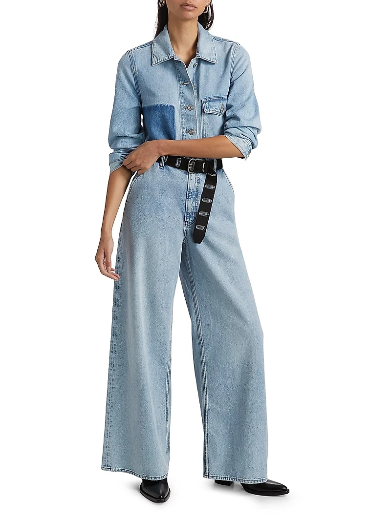 Chore Denim Button-Front Shirt Jacket