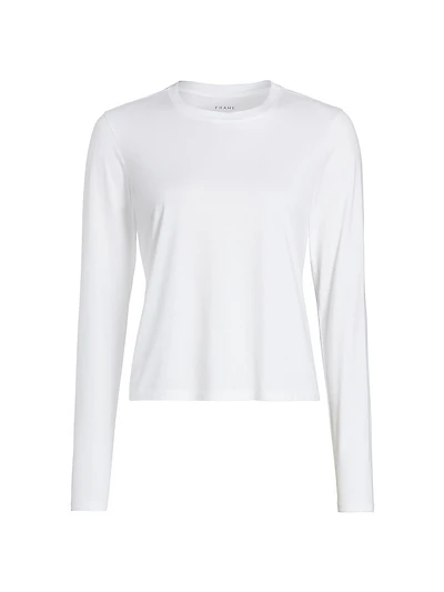Cotton-Jersey Long-Sleeve Top