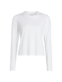 Cotton-Jersey Long-Sleeve Top