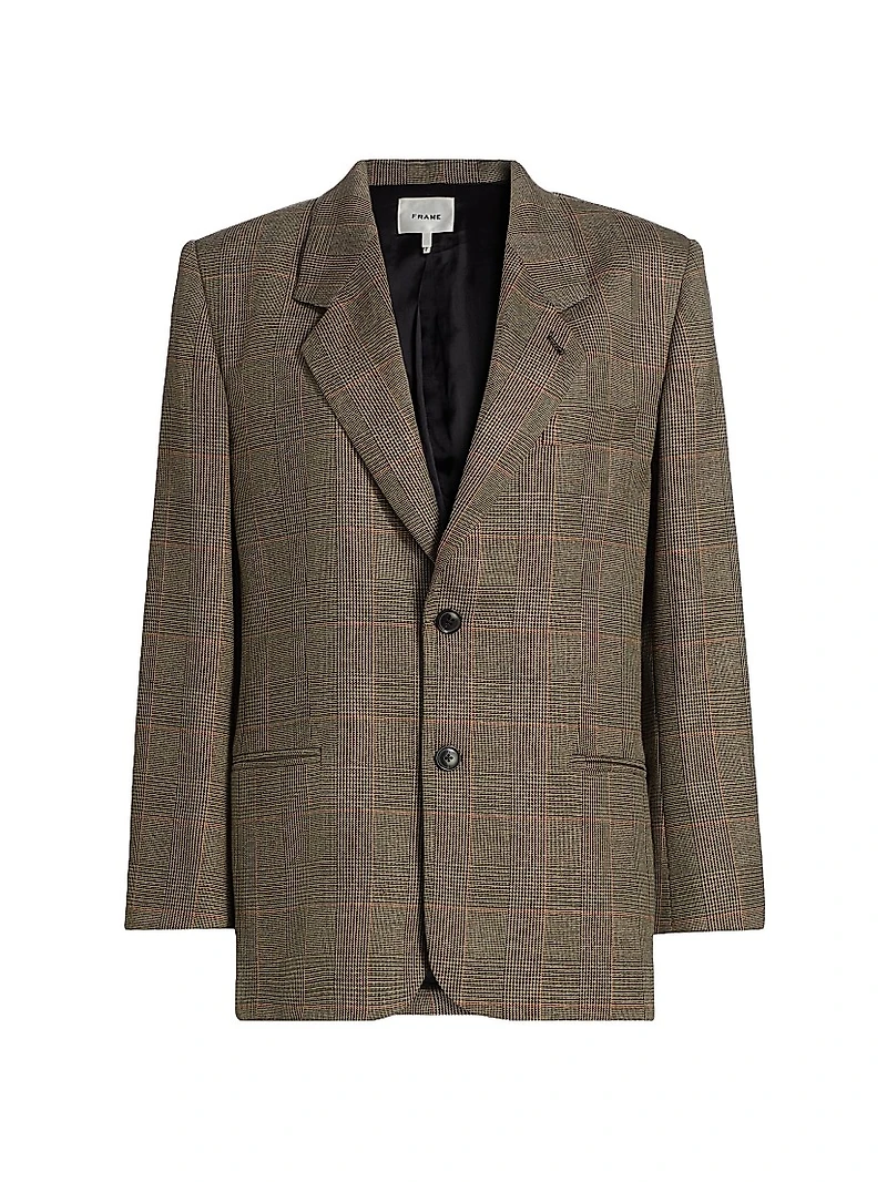 Grandfather Glen-Check Single-Breasted Blazer