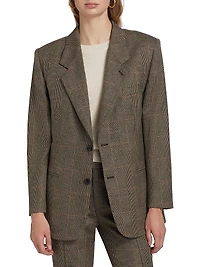 Grandfather Glen-Check Single-Breasted Blazer