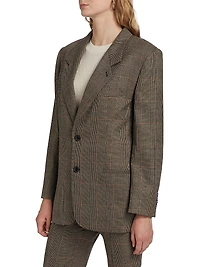 Grandfather Glen-Check Single-Breasted Blazer