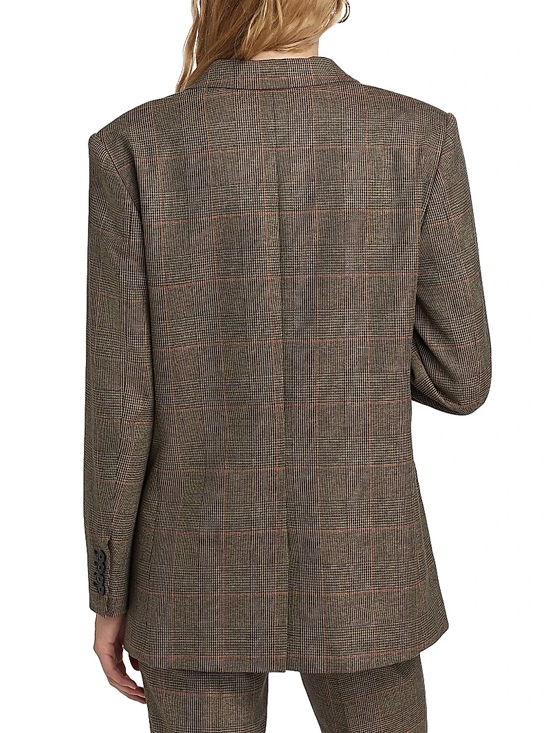 Grandfather Glen-Check Single-Breasted Blazer
