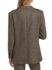 Grandfather Glen-Check Single-Breasted Blazer