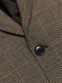 Grandfather Glen-Check Single-Breasted Blazer