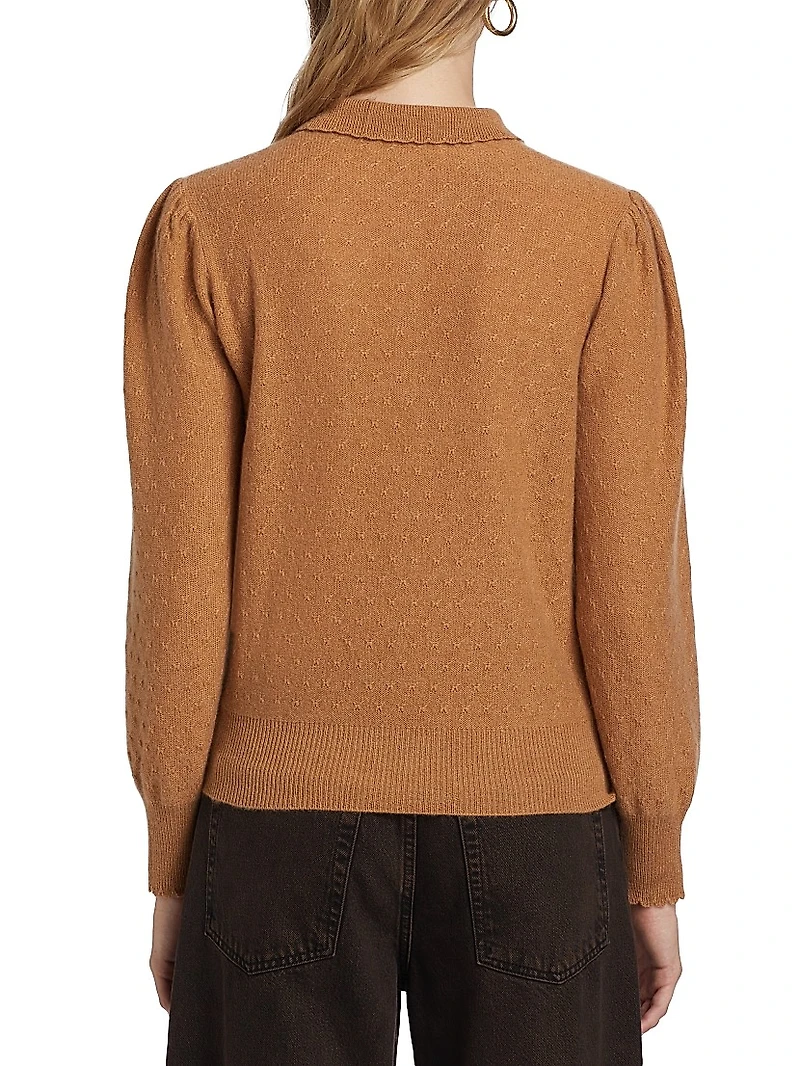 Scallop Polo Sweater