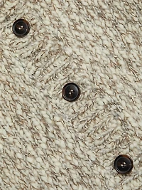 Marl Wool-Alpaca Cardigan