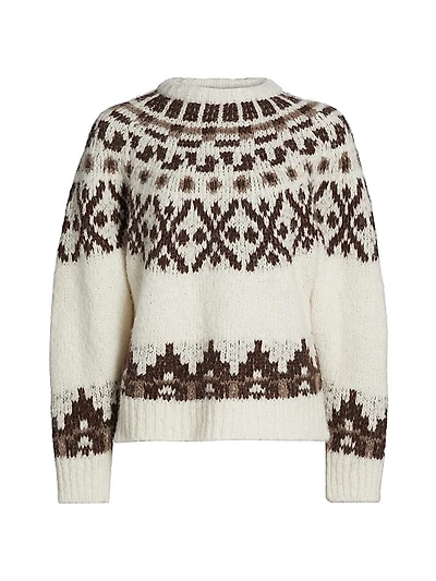 Fair Isle Alpaca-Blend Crewneck Sweater