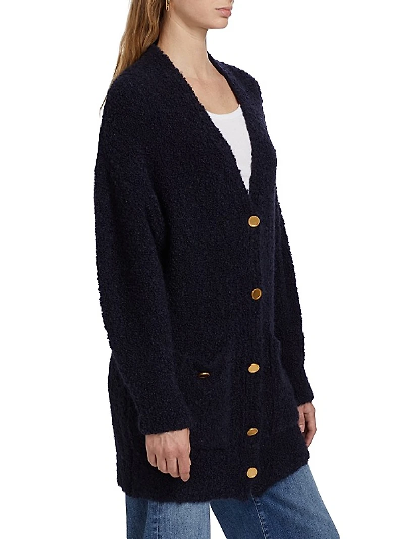 Boyfriend Bouclé Cardigan