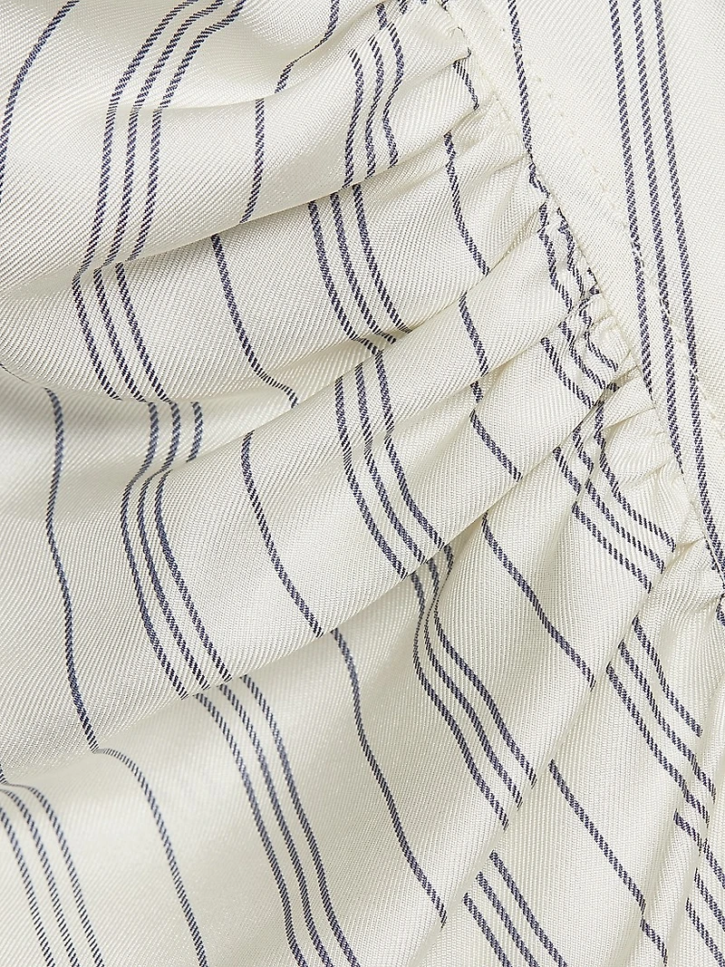 Gillian Striped Silk Blouse