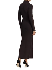 Adina Snap-Sleeve Maxi Dress