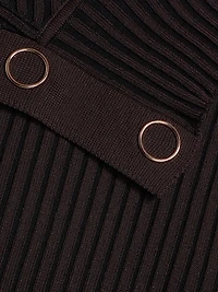 Adina Snap-Sleeve Maxi Dress