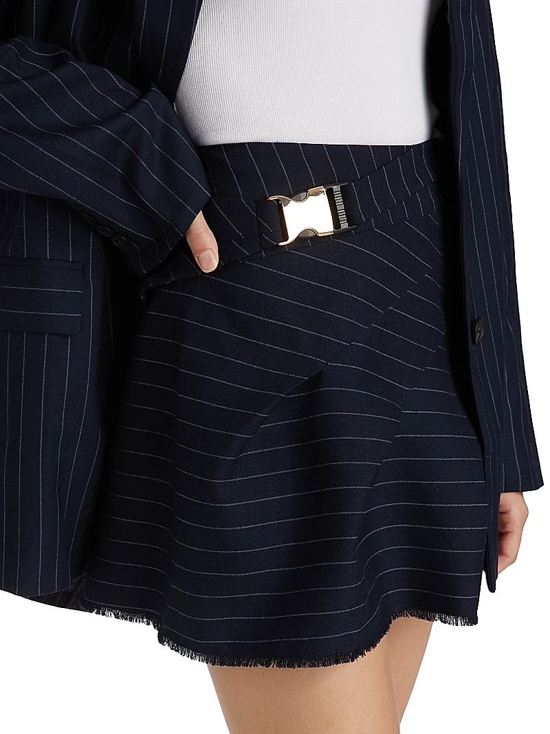 Kay Pinstriped Miniskirt