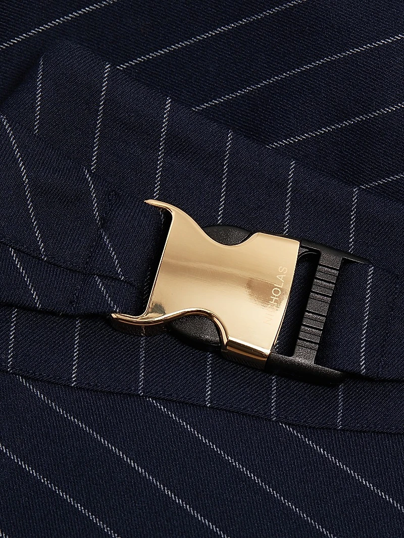 Kay Pinstriped Miniskirt
