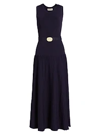 Madison Belted Knit Maxi Dress