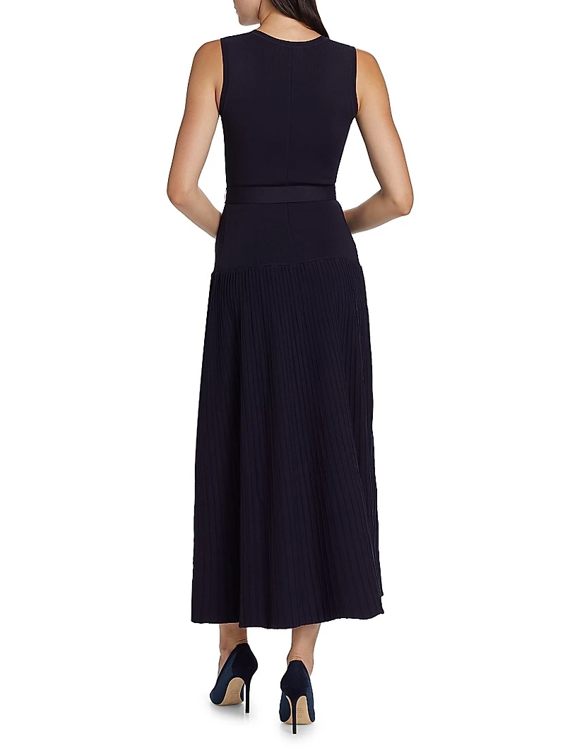 Madison Belted Knit Maxi Dress