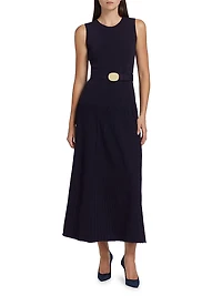 Madison Belted Knit Maxi Dress
