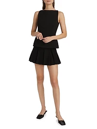 Mimmy Pleated Miniskirt