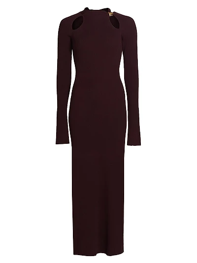 Ellie Rib-Knit Maxi Dress