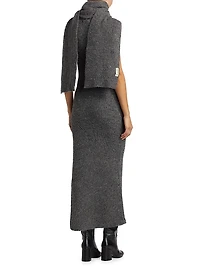 Kiandra Ribbed Scarf Maxi Dress