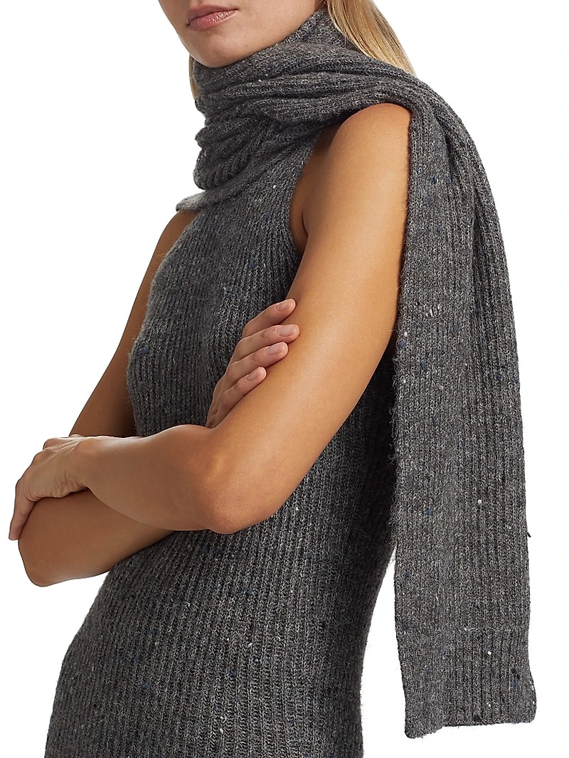 Kiandra Ribbed Scarf Maxi Dress