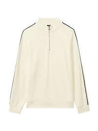 Chicago Striped Half-Zip Sweater