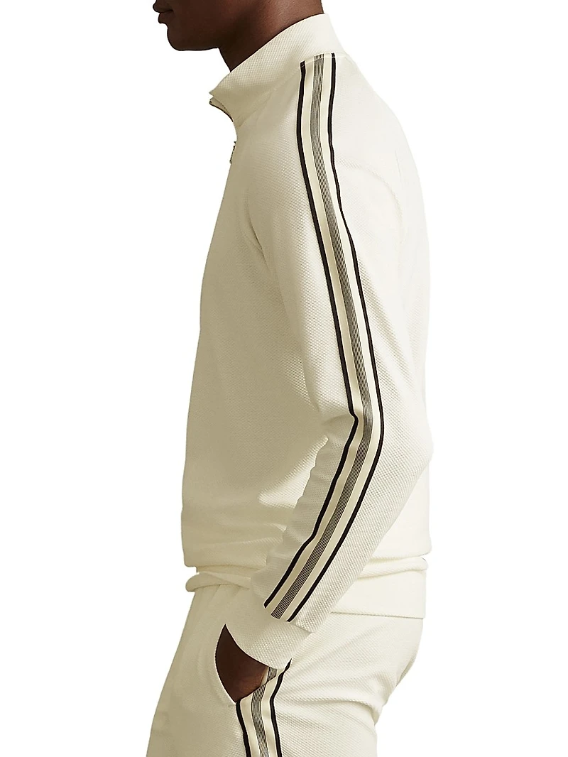 Chicago Striped Half-Zip Sweater