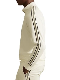 Chicago Striped Half-Zip Sweater