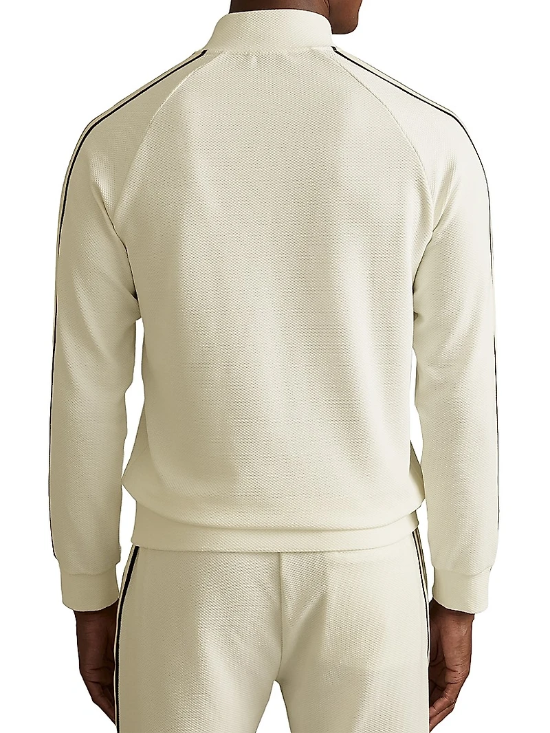 Chicago Striped Half-Zip Sweater