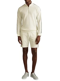 Chicago Striped Half-Zip Sweater