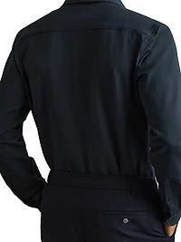 Kappo Stretch Cotton Long-Sleeve Shirt