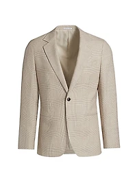 Elliot Wool-Linen Single-Breasted Blazer