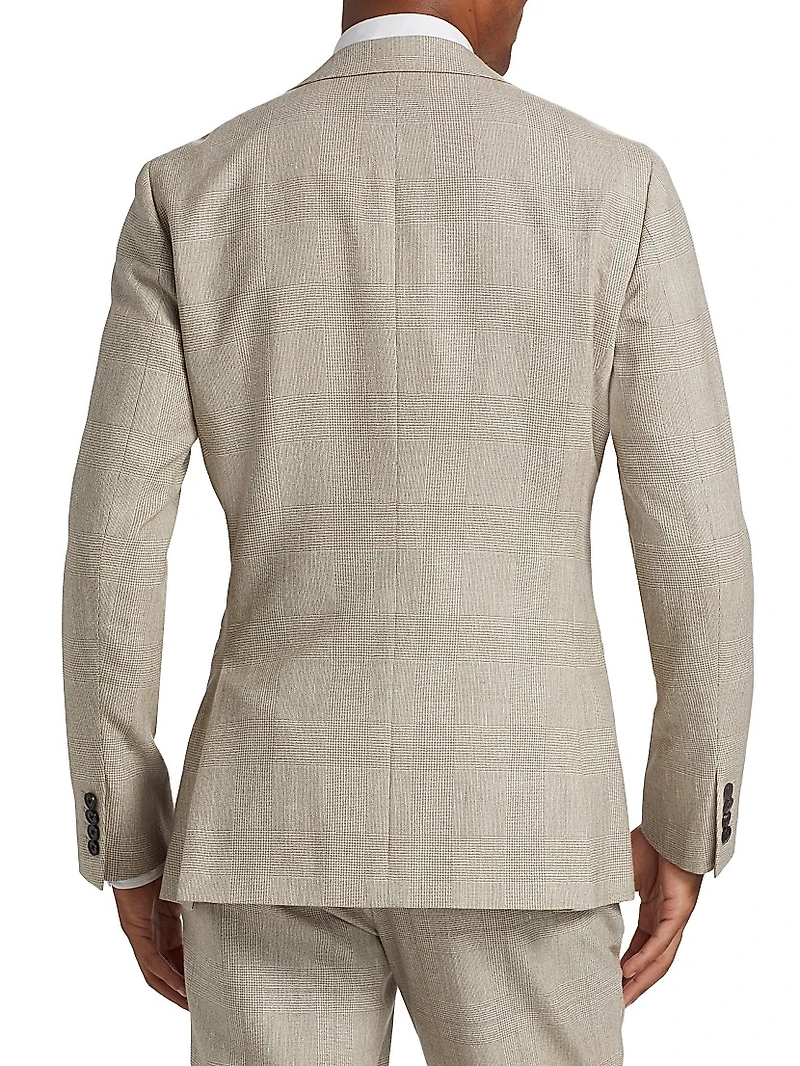 Elliot Wool-Linen Single-Breasted Blazer