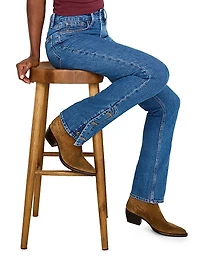 Good Icon Mid-Rise Stretch Button-Hem Jeans