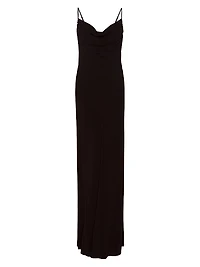 Chiffon Bias-Cut Maxi Dress