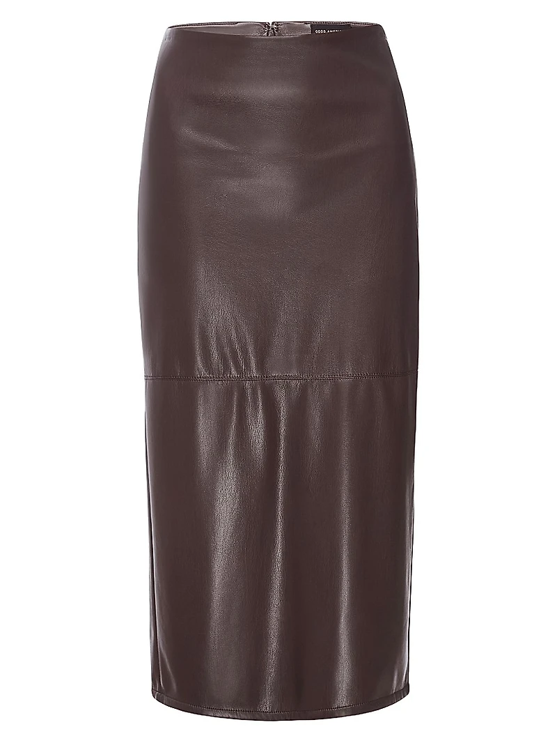 Better Than Leather Midi-Skirt
